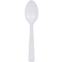 Party Dimensions 48 Count Plastic Teaspoons, White
