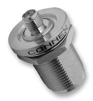 Amphenol Connex Adapter, N Type Jack To SMA Jack, Bulkhead Mounting, Straight, PTFE Insulating Material, Brass Body, 50 Ohm Impedance, 11Hz Max Frequency