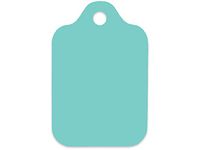 Turquoise Large Gift Tags 3-3/4x2-3/8" - 50pack