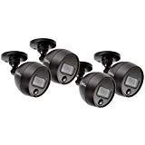 Q-See (QCA8091B-4) Home Security Camera, 1080p Analog HD Add-On Security CCTV Bullet PIR Surveillance Camera 4 Pack, Night Vision, Indoor and Outdoor, Black