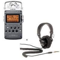 Sony PCM-D50 Portable Linear PCM Recorder - Bundle - with Sony MDR-7506 Professional Folding Headphones
