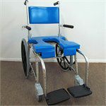 GO-Anywhere SP Commode Self Propel Shower Chair44; Blue