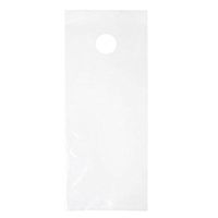 ClearBags 6 x 12 Door Hanger Bags (1000 Bags) for Door Knob Flyers Promotions Coupons | Clear Plastic Poly Hanging Bags for Mail | Newspaper Bags with Hangers Protect Against Rain, Dirt, & Bugs | DK5