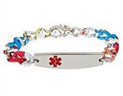 Aluminum Design Bracelet - Multi-Color - Medical ID (7)