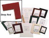 Logan Pre-Cut Mat 11X14 Deep Red