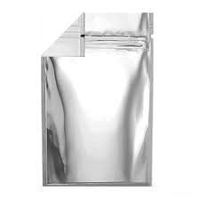 100 Clear/Silver Mylar Storage Bags ziplock Heat-Seal Strong Quality with base-10cm x 15cm x 3cm { 6"x 4"x 1.2" }