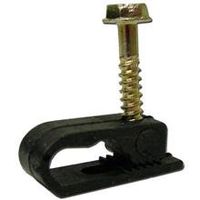 Dual Flexible Cable Clips, Black, Pack of 100