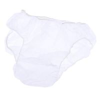LoveinDIY 50 Pieces Underwear Disposable Super Elastic Skin-friendly Panties Briefs - White