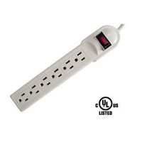 6Ft 6Outlet Surge Protector 15A, 90J