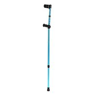 AILSAYA 1 Piece Adjustable Elbow Underarm Elbows Crutches Telescopic Blue Foldable Hiking Adjustable Folding Metal Walking Cane Elbow Walking Stick for The Young and Elder, Portable
