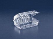 SLP40 Inline Plastics 60oz Clear Hinged Carryout 9-3/8x6-3/4x3-1/16 276 per case