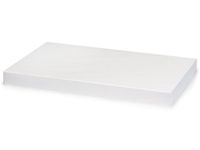Pack of 50, White Gloss 16 x 10" Box Lid 100% Recycled Giftware Rigid Lid Use Food Safe Barrier Like Food Grade Tissue or Cello for Food Packaging(Box Bases Sold Separately)