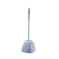 Jzenzero Toilet Brush and Holder Toilet Bowl Cleaning System Bathroom Long Handle Stainless Steel with Antique Stand Base