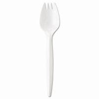 Gen GEN MWSPK-IW Wrapped Medium Spork - White