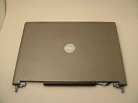 DELL Latitude D820 D830 M65 15.4" LCD Back Cover Top Lid w/Hinges & Latch GM977 YD874
