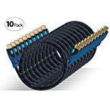 Aurum Ultra Series - High Speed HDMI Cable With Ethernet 10 PACK (6 Inches) - Supports 3D & Audio Return Channel [Latest Version] - 6 Inch - 10 Pack