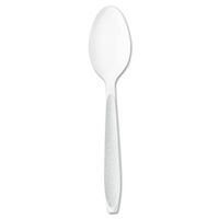 Impress Heavyweight Polystyrene Cutlery, Teaspoon, White, 1000/carton