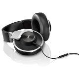 AKG K551SLV Closed-Back Reference-Class Headset with In-Line Microphone and Passive Noise Reduction, Black/Silver