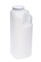 Large Male Urinal with Leak Proof Screw Cap Lid (3000 mL or 101 oz.) (Clear)