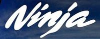 KAWASAKI NINJA LOGO VINYL STICKERS SYMBOL 5.5" DECORATIVE DIE CUT DECAL FOR CARS TABLETS LAPTOPS SKATEBOARD - WHITE