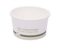 World Centric's 12 Ounce Hot Paper Ingeo Lined Soup Bowls (Case of 500)