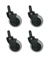 7570-L2 Rubbermaid Mop Bucket Casters - 3" Non-Marking Wheels Set of 4