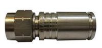 Morris 45079 F Male Compression Connectors, Hi-Continuity Brass RG6U (Pack of 100)