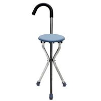Walking - Travel Supplies - Outdoor Travel Folding Stool Chair Portable Cane Walking Stick Seat Camping Hiking Picnic Cane Tenting Outing Folding Bivouacking - 1PCs