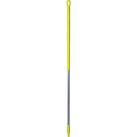 Vikan 29376 59" Aluminum Handle with Threaded Tip, 1-7/32" Diameter, Yellow