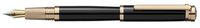 Laban Elegant Black GT Medium Point Fountain Pen - LPF-968-BKPG