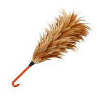 Feather Duster Thai Traditional Handmade Feather Plastic Handle Bangkok Thailand
