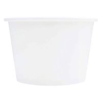 [100 Count] White Paper Ice Cream Cups - 8 oz Dessert Bowls Perfect For Frozen Treats And Yummy Desserts - Frozen Dessert Supplies