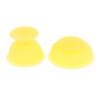 2 x Body Anti Cellulite Vacuum Back Neck Leg Massager Cupping Cup Relief Muscle Tension and Myofascial Release - Yellow