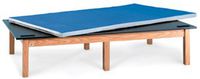 Mat Platforms with Black Laminate Top, Length, Width, Height: 4“ 7“ 18“ , Model 1