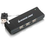IOGEAR 4-port Hi-Speed USB 2.0 Hub - 4 x 4-pin Type A Female USB 2.0 - External