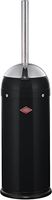Wesco - German Designed - Toilet Brush and holder, stainless steel handle, removable plastic liner, Black