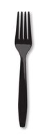Creative Converting Touch of Color Premium 50 Count Plastic Forks, Black Velvet