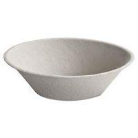 Chinet Savaday Molded Fiber Bowls, 45 Ounces, White, Round