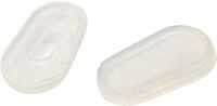 HILCO Nose Pad Covers Clear Slip-On Silicone Eyeglass Repair, One Pair