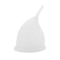 XYanXXX Menstrual Cup,U-shape Soft, Flexible, Reusable Period Cup Alternative Protection for Cloth Sanitary Napkins for Menstruation Translucent S