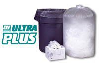 WHD2408 Ultra Plus Trash Liners 7-10 Gal Clear 1000 Per Case by Webster Industries -Part no. WHD2408