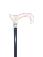 Classy Walking Canes CWC4170BWD Diamonds & Pearl Cane – Black and White, 31-38” Adjustable Height Cane with Aluminum Shaft. Functional Grip Canes