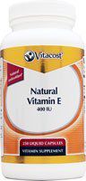Vitacost Natural Vitamin E - 400 IU - 250 Liquid Capsules