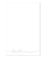 Modern Calligraphy Personalized Notepad with Name, 50 Sheets, Personalized Stationery/Stationary, Personalized Gift, Variety of Colors (5.5" x 8.5")