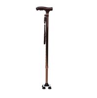 ZWH-Walking Cane Adjustable Walking Crutches Adjustable Height Folding Walking Stick Cane With Pivoting Quad Cane Base Tip For Men And Women Multifunction Walking Cane With LED Flashlight LED Light 73