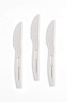 Bonnie Bio 50 white corn PLA certified compostable knives