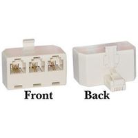 PcConnectTM RJ11 / RJ12, Line 1, Line 2, Line 1 + 2, 1 Plug to 3 Jack T Adaptor