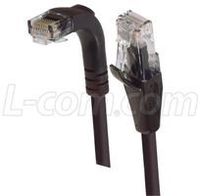 L-COM TRD815RABLK-5 PATCH CORD, CAT 5E RIGHT ANGLE, 5FT, BLACK (1 piece)
