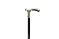 Fritz Handle Cane, Smooth Nickel Plated Men's Formal Cane Oerre