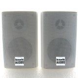 Acoustic Audio AA351W Indoor Outdoor 2 Way Speakers 500 Watt White Pair